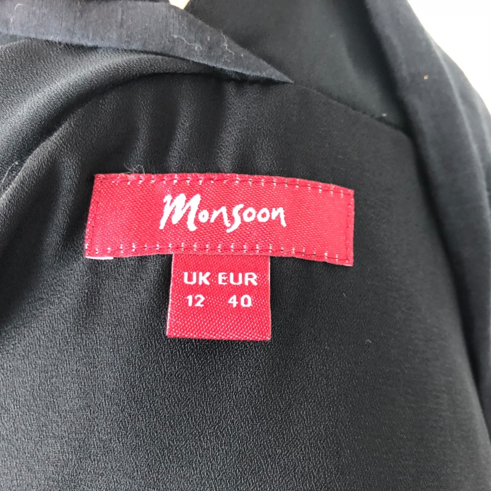 Monsoon Women's US Size 10 Dress Silk Blend Black - Picture 2 of 8